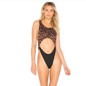 Revolve KENDALL + KYLIE Cutout Leopard One Piece